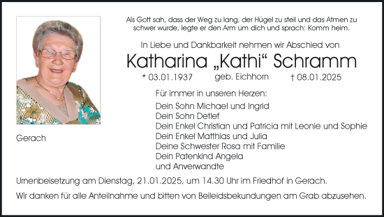 Anzeige von Katharina Schramm von MGO