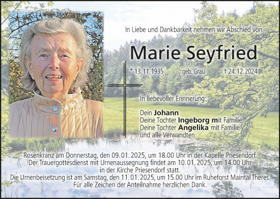 Anzeige von Marie Seyfried von MGO