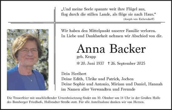 Anzeige von Anna Backer von MGO