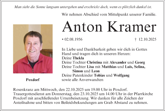 Anzeige von Anton Kramer von MGO