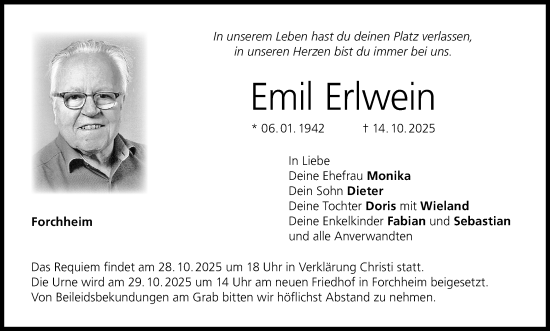 Anzeige von Emil Erlwein von MGO Anzeige von Emil Erlwein von MGO
