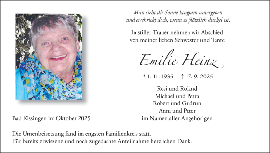 Anzeige von Emilie Heinz von MGO
