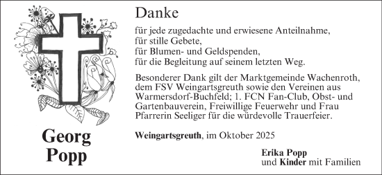 Anzeige von Georg Popp von MGO Anzeige von Georg Popp von MGO