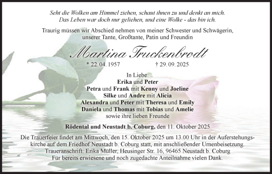 Anzeige von Martina Truckenbrodt von MGO Anzeige von Martina Truckenbrodt von MGO