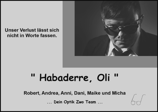 Anzeige von Oliver Seltmann von MGO Anzeige von Oliver Seltmann von MGO