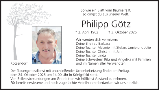 Anzeige von Philipp Götz von MGO