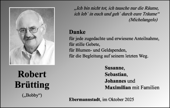 Anzeige von Robert Brütting von MGO Anzeige von Robert Brütting von MGO