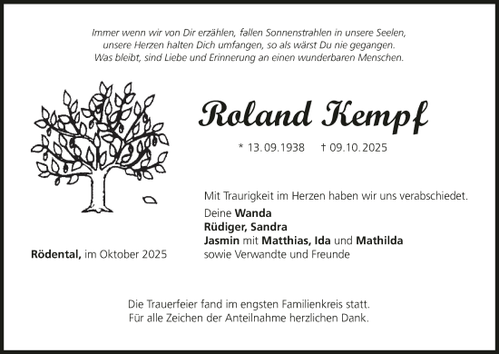 Anzeige von Roland Kempf von MGO Anzeige von Roland Kempf von MGO