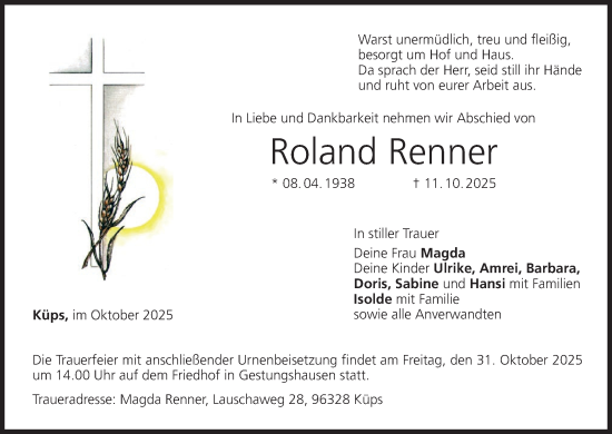 Anzeige von Roland Renner von MGO Anzeige von Roland Renner von MGO