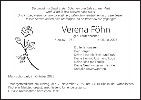 Anzeige von Verena Föhn von MGO Anzeige von Verena Föhn von MGO