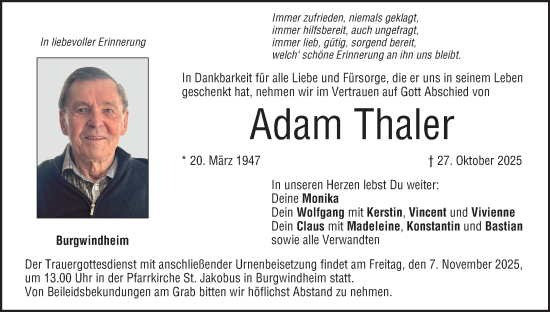 Anzeige von Adam Thaler von MGO
