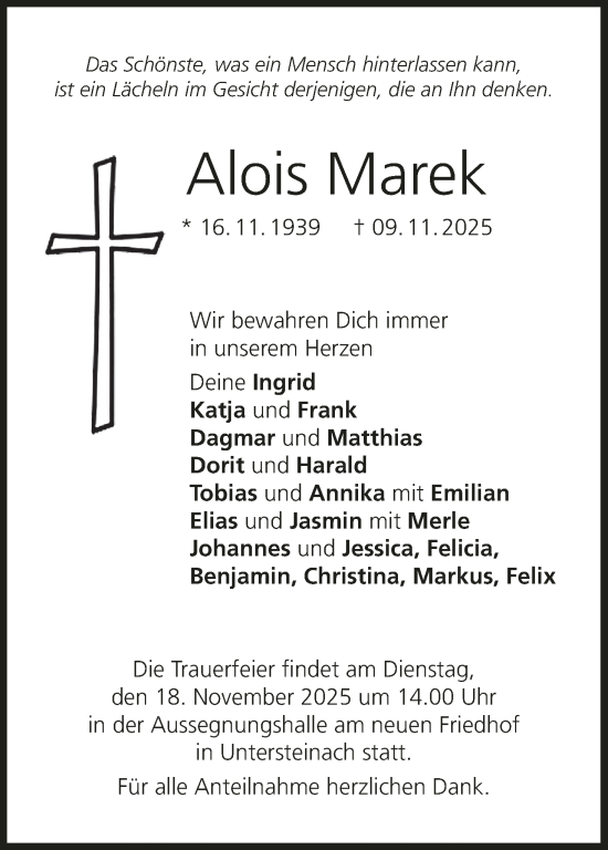 Anzeige von Alois Marek von MGO