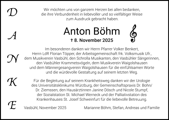 Anzeige von Anton Böhm von MGO
