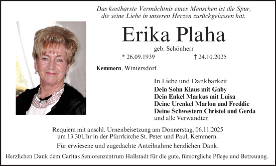 Anzeige von Erika Plaha von MGO