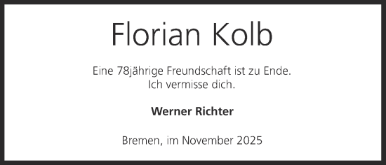 Anzeige von Florian Kolb von MGO