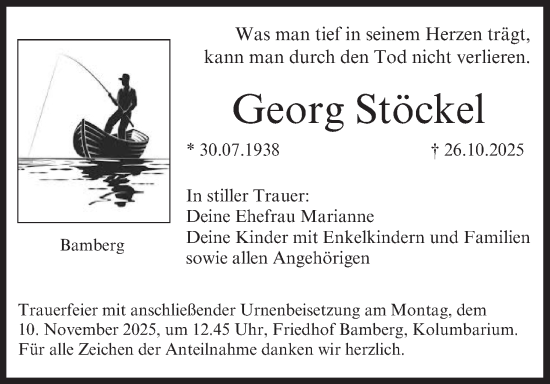 Anzeige von Georg Stöckel von MGO