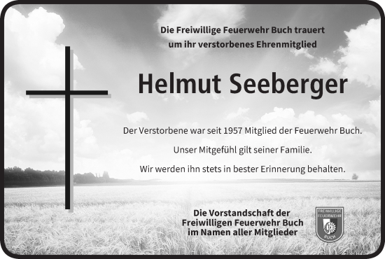 Anzeige von Helmut Seeberger von MGO