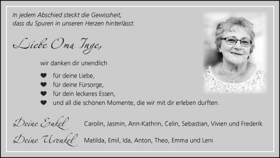 Anzeige von Inge  von MGO