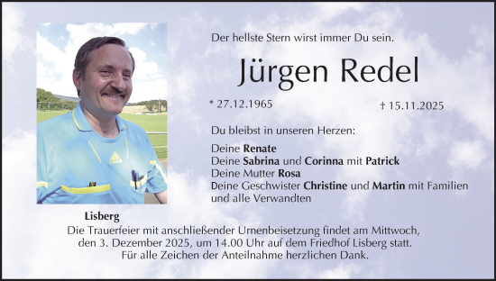 Anzeige von Jürgen Redel von MGO