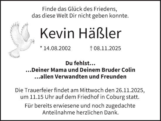 Anzeige von Kevin Häßler von MGO