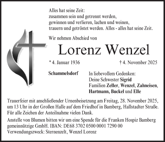 Anzeige von Lorenz Wenzel von MGO