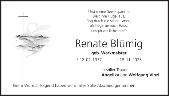 Anzeige von Renate Blümig von MGO