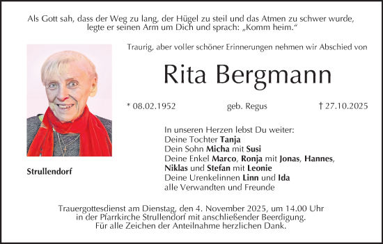 Anzeige von Rita Bergmann von MGO