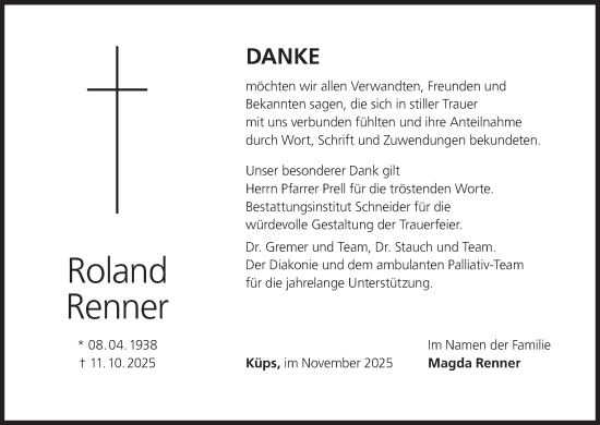 Anzeige von Roland Renner von MGO