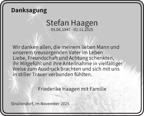 Anzeige von Stefan Haagen von MGO