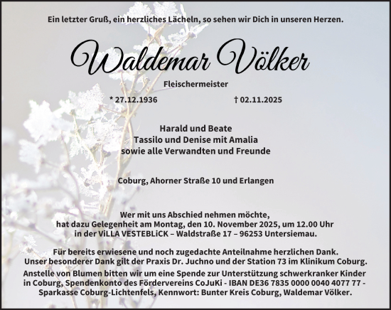 Anzeige von Waldemar Völker von MGO