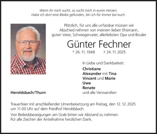 Anzeige von Günter Fechner von MGO