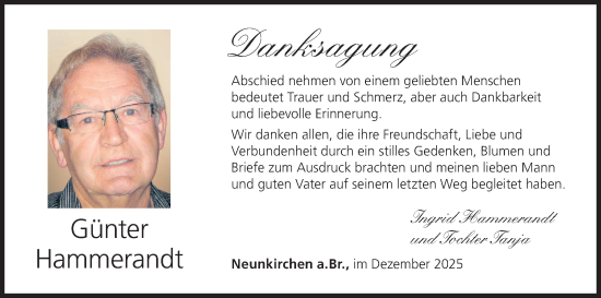 Anzeige von Günter Hammerandt von MGO