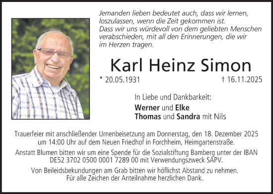 Anzeige von Karl Heinz Simon von MGO