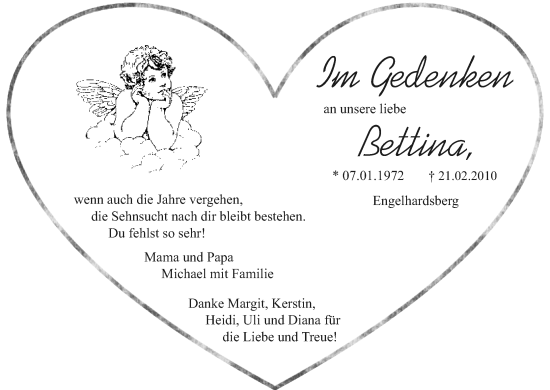Anzeige von Bettina Klaus von MGO