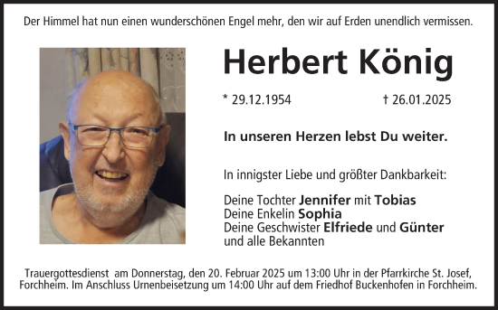 Anzeige von Herbert König von MGO