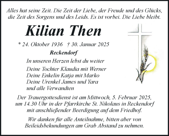 Anzeige von Kilian Then von MGO