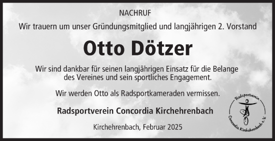 Anzeige von Otto Dötzer von MGO