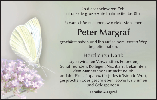 Anzeige von Peter Margraf von MGO