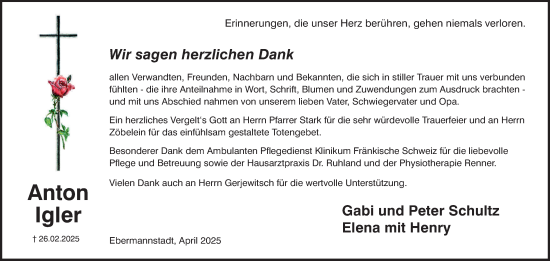 Anzeige von Anton Igler von MGO