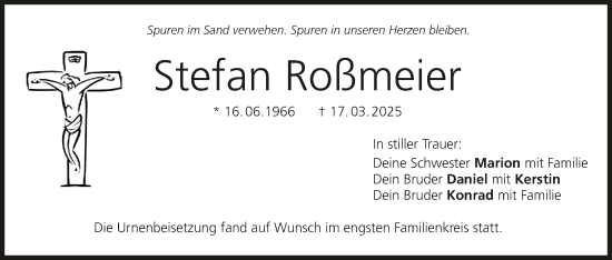 Anzeige von Stefan RoÃŸmeier von MGO