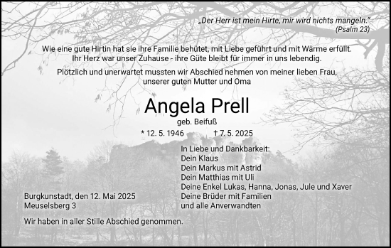 Anzeige von Angela Prell von MGO