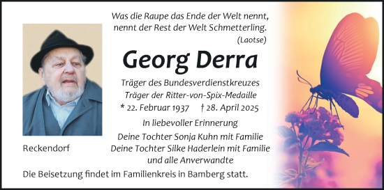 Anzeige von Georg Derra von MGO