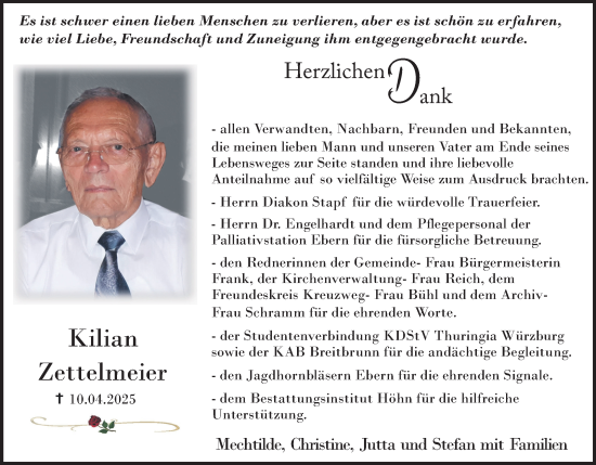 Anzeige von Kilian Zettelmeier von MGO