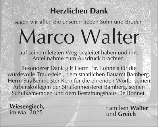 Anzeige von Marco Walter von MGO