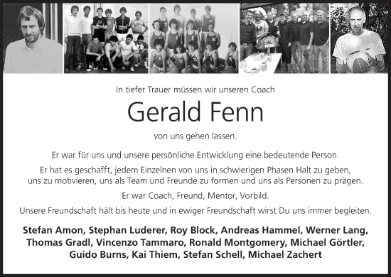 Anzeige von Gerald Fenn von MGO