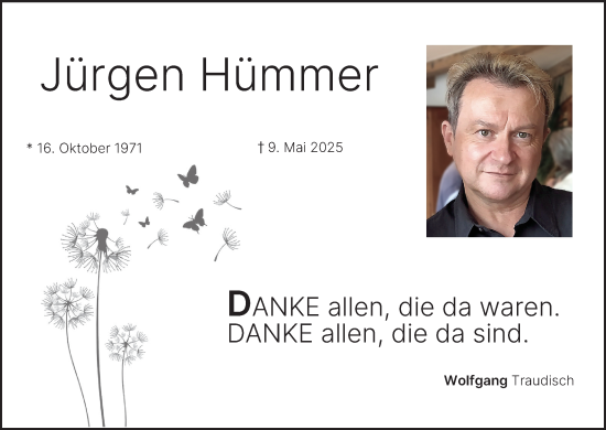 Anzeige von Jürgen Hümmer von MGO
