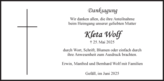 Anzeige von Kleta Wolf von MGO