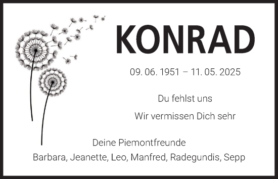 Anzeige von Konrad  von MGO