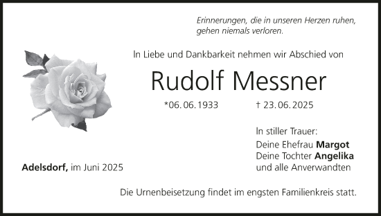 Anzeige von Rudolf Messner von MGO
