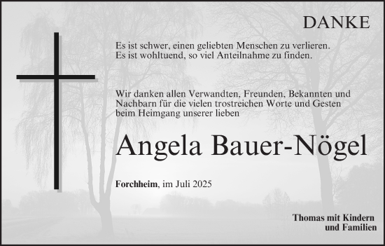 Anzeige von Angela Bauer-Nögel von MGO